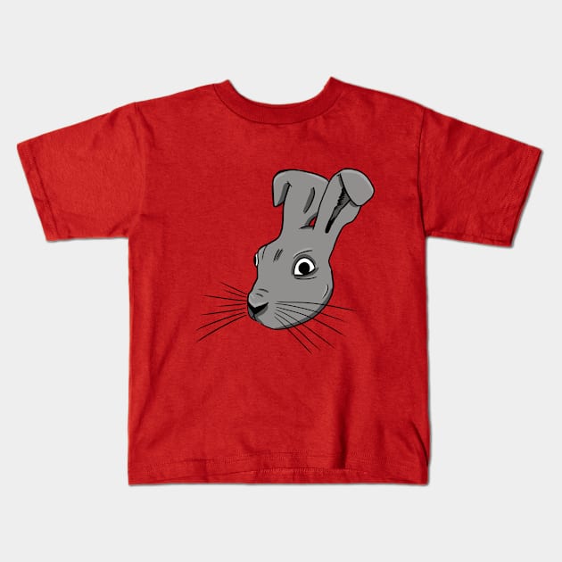 Her Hare Here 03 Kids T-Shirt by Thomber